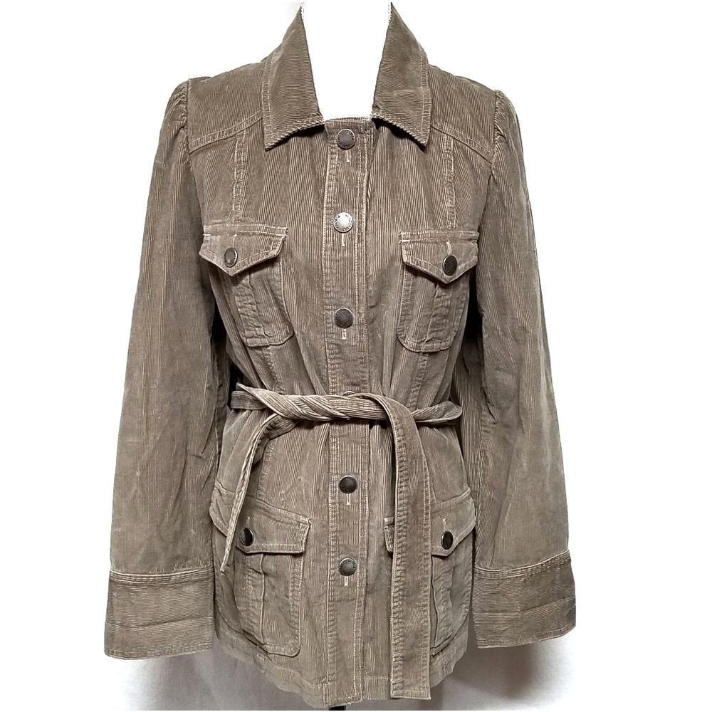VINTAGE Gloria Vanderbilt Corduroy Utility Jacket